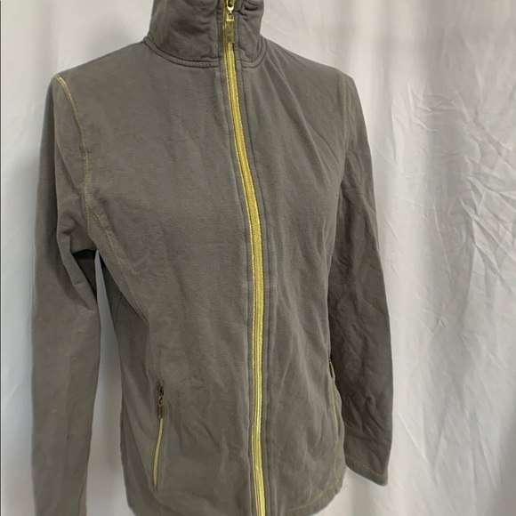 Classy flattering VTG athletic jacket gold detail - Picture 2 of 6